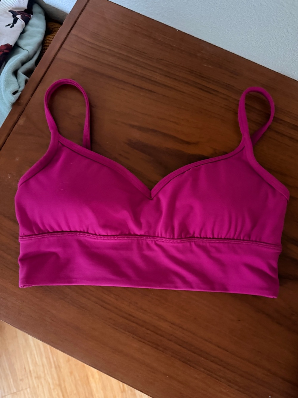 Pink Lululemon align sweetheart bra size 10